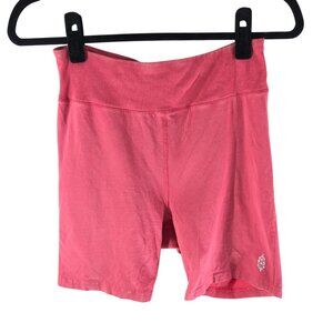 Free People FP Movement Hot Shot Biker Shorts Pull On Stretch Pink M